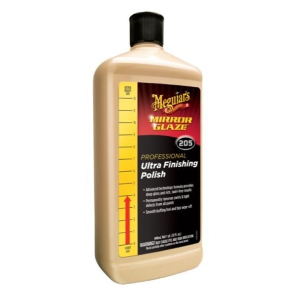 Meguiars Wax Removes Light Swirls and Adds Gloss Clarity Ultra Finishing Compound Liquid 32 Ounce Single M20532